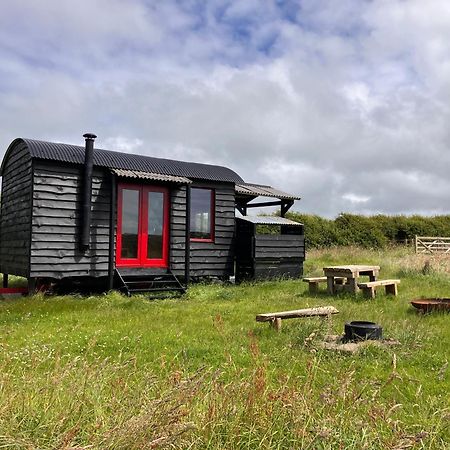 Shepherds Hut In A Private Meadow With Sea Views Hartland Exterior foto