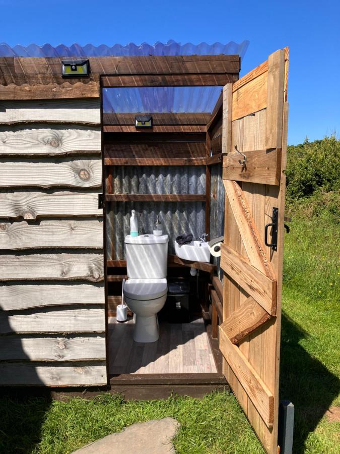 Shepherds Hut In A Private Meadow With Sea Views Hartland Exterior foto